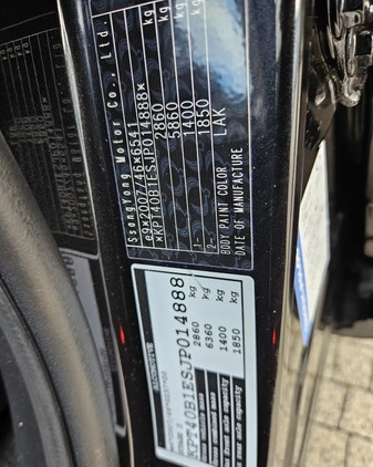 SsangYong REXTON cena 69999 przebieg: 273600, rok produkcji 2018 z Wolsztyn małe 211